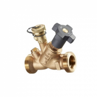 Вентиль свободного потока "Aquastrom"(F) бронза, Ду 40, G 2 1/4" x G 2 1/4" со сливным штуцером
