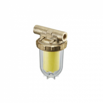 Фильтр жидкого топлива "Oilpur" для однотрубных систем без запорного вентиля 1/4 ВР, Ду 8, пластиковый фильтрующий патрон Siku 50-75 µm